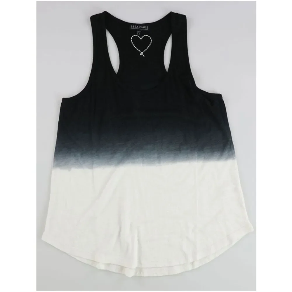 NWT P.J. Salvage Womens Embroidered Heart Pajama Sleep Tank Top, NWT